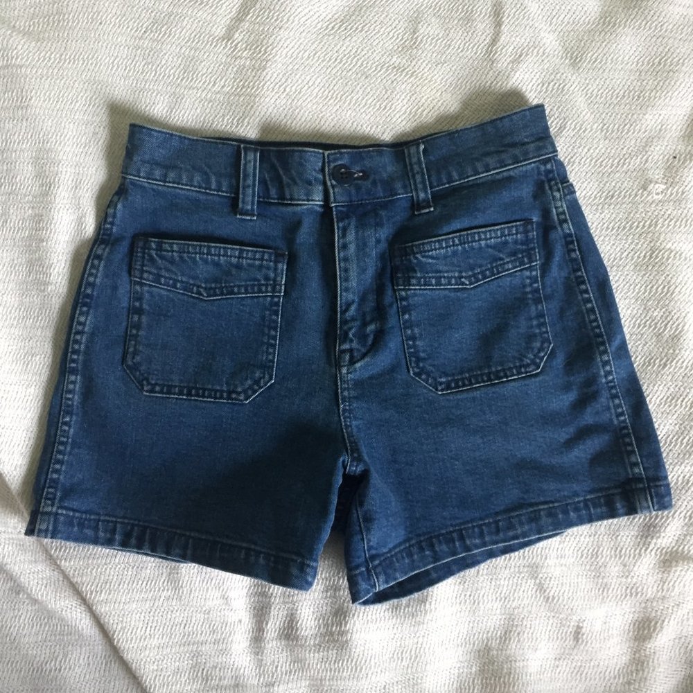 Madewell High-Rise Denim Shorts: Patch Pocket NWOT